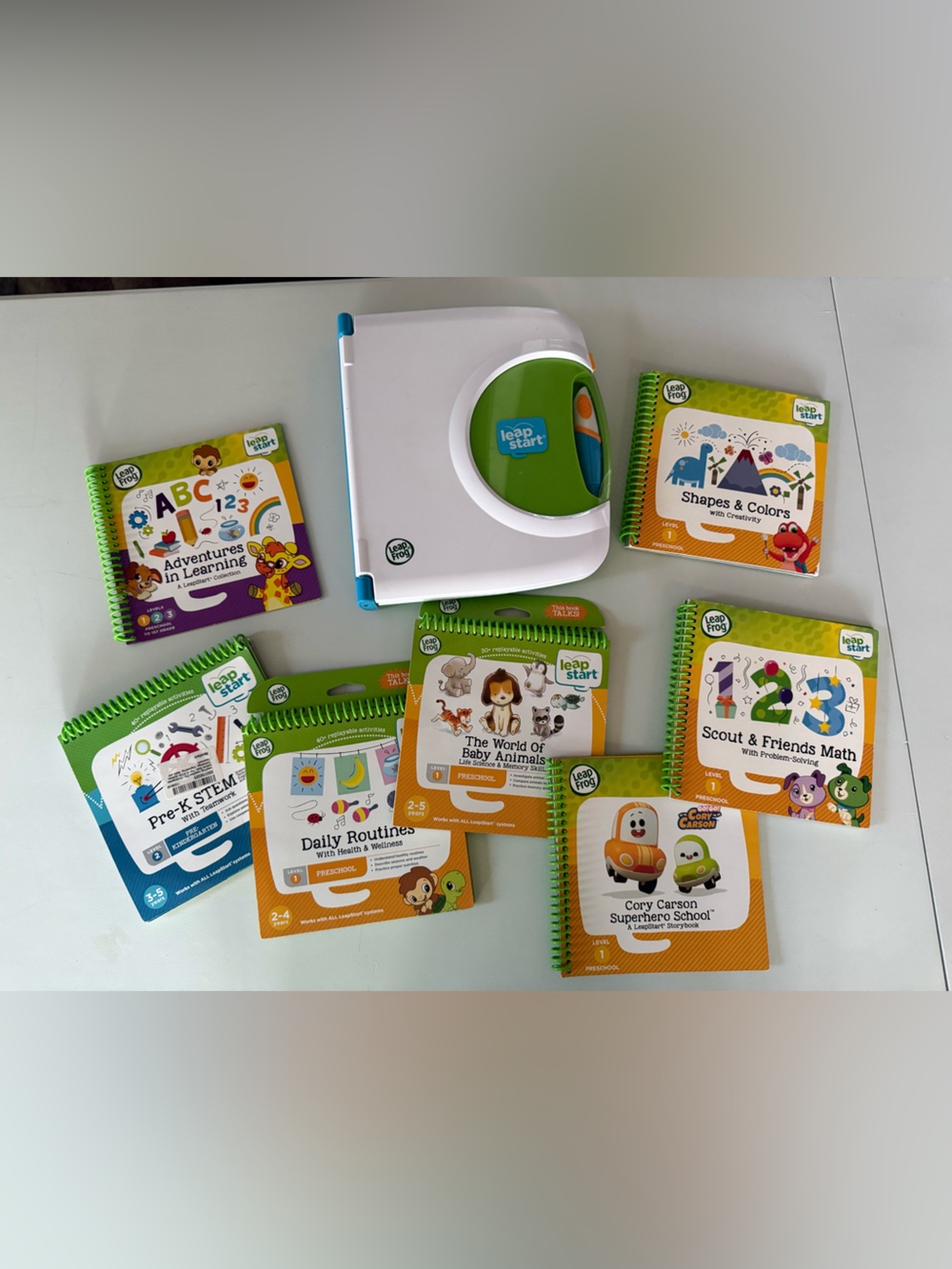 Leap Frog Leap Start - Like new! No wear. Includes 6 pre-K books.